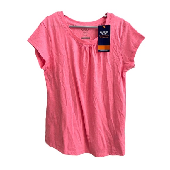 French Toast Other - FRENCH TOAST NWT Girls Size Large (10/12) Bright Pink shirt crew neck top cotton